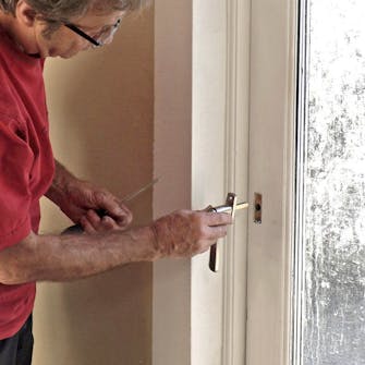 Skift håndtag på terrassedør Skift håndtag på terrassedør